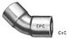 Picture of Wrot-Copper Pressure-Rated 45°-Elbow C x C 3/8" Material