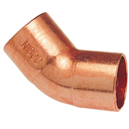Picture of Wrot-Copper Pressure-Rated 45°-Elbow C x C 2-1/2" Material