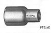 Picture of Wrot-Copper Pressure-Rated Fitting Reducer Ftg x C 3/8" x 1/4"