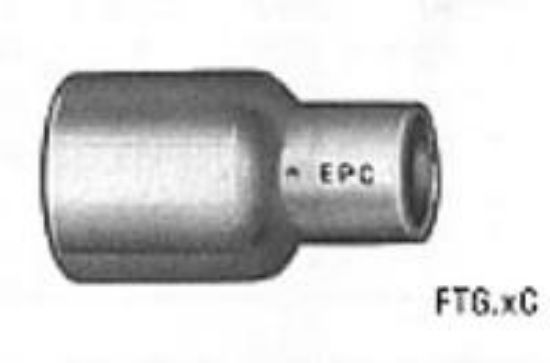 Picture of Wrot-Copper Pressure-Rated Fitting Reducer Ftg x C 3/4" x 1/2"