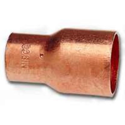 Picture of Wrot-Copper Pressure-Rated Reducer-Coupling C x C 3/8" x 1/4"