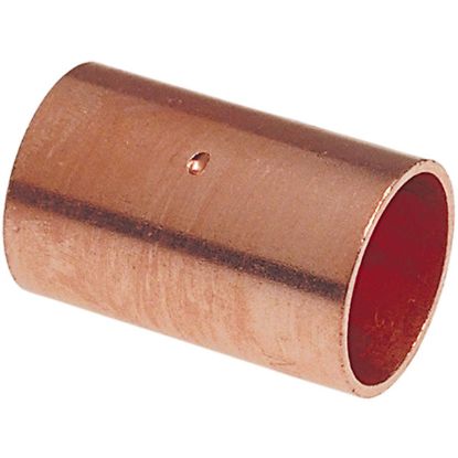 Picture of Wrot-Copper Pressure-Rated Coupling C x C Dimple-Stop 2-1/2"