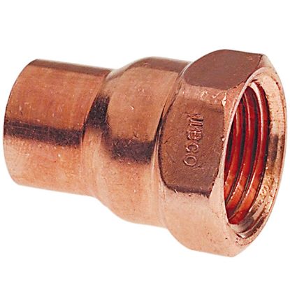 Picture of Wrot-Copper Pressure-Rated Female-Adapter C x F 1/4" x 3/8"