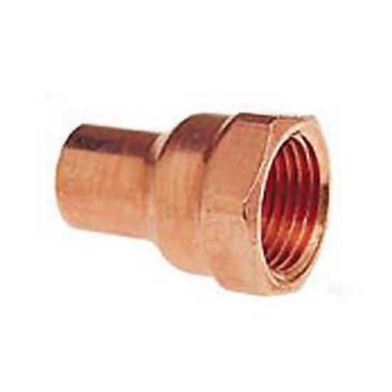 Picture of Cast-Copper Pressure-Rated Fitting Female-Adapter Ftg X F 3/8"