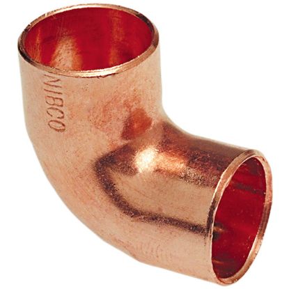 Picture of Wrot-Copper Pressure-Rated 90°-Elbow Close Ruff C x C 2-1/2" Material