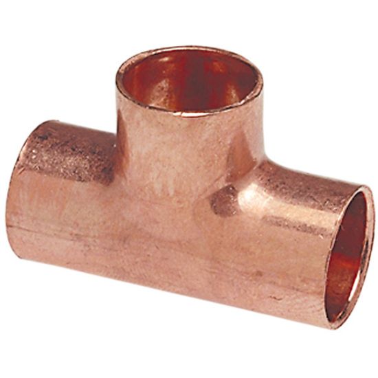 Picture of Wrot-Copper Pressure-Rated Reducing-Tee C x C x C 2" x 1-1/4" x 1"