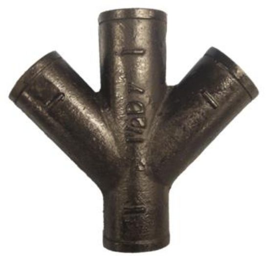 Picture of No-Hub Double-Wye 4"