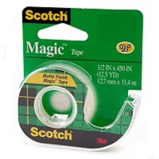 Picture of Transparent-Tape Matte-finish With-dispenser 1/2" X 450"