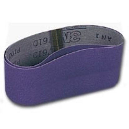 Picture of 761D Resin-Bond-Cloth Sanding-Belt Purple P120Y 4" x 24"