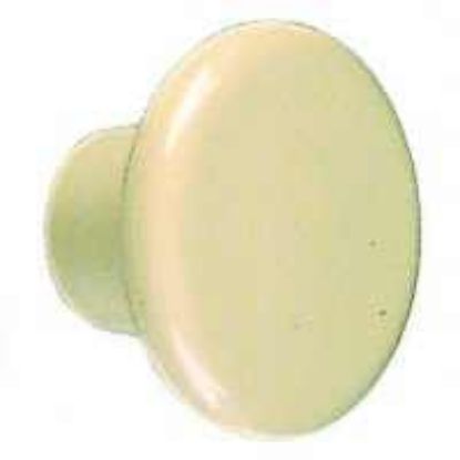 Picture of 1-1/4" WHT Plastic Cabinet-Knob