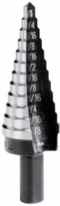 Picture of Step Drill-bit#5 10-steps 1/4" - 1-3/8" Cobalt