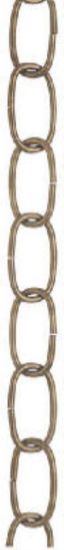 Picture of Light-Fixture Oval Chain Antique Brass 36"