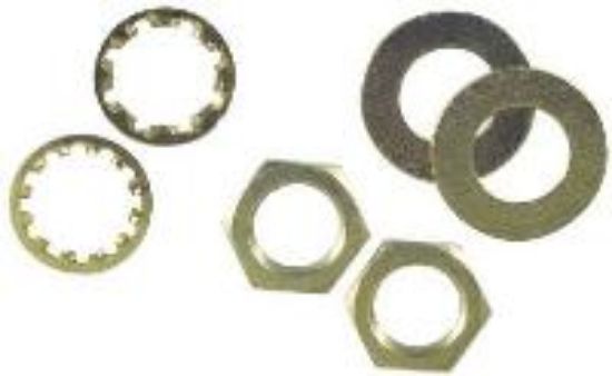 Picture of Lamp Nuts & Washers Brass