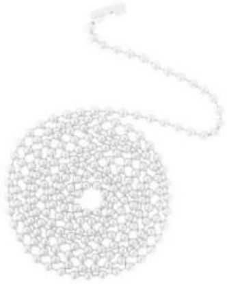Picture of 3" White Ball-Chain