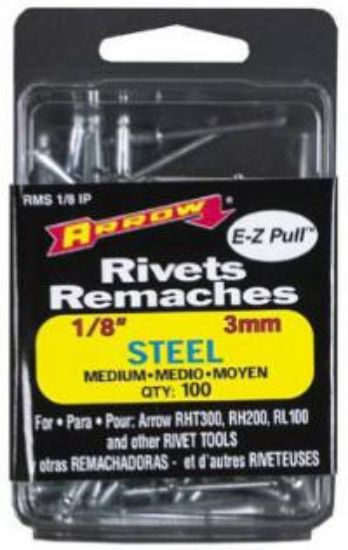 Picture of 1/8" x 1/4" Medium Steel Rivet