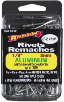 Picture of 1/8 x 1/4 Medium Aluminum Rivet