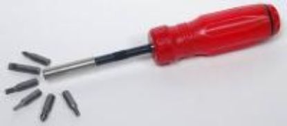 Picture of Ratchet Screw-Driver Red 6-Piece