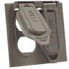 Picture of Gray Weather-Proof 2-Gang Snap Outlet-Cover