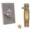 Picture of Weather-Proof 3-Way Switch Aluminum Gray