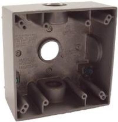 Picture of Gray Weather-Proof Outlet-Box 3 X 3/4
