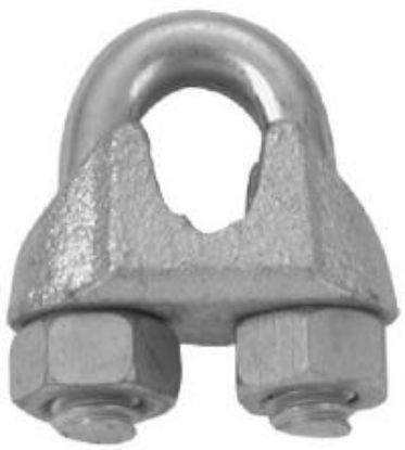 Picture of wire-rope-clip Zinc-Plated Mild-Steel 1/4"