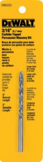 Picture of Drill-Bit Percussion 3/16" X 3"