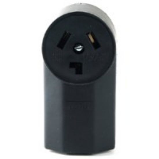 Picture of Range Outlet Surface-Mount 50A 125/250V 3-Pole 3-Wire Black