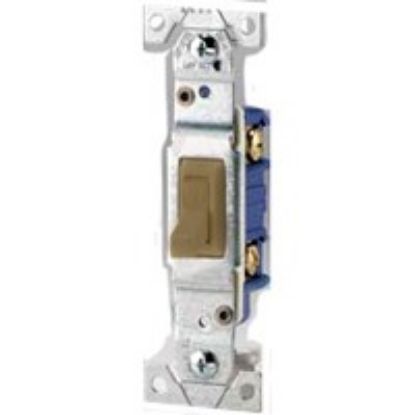 Picture of Lighting-Switch Toggle-Type Single-Pole Non Grounded 15-Amp Brown