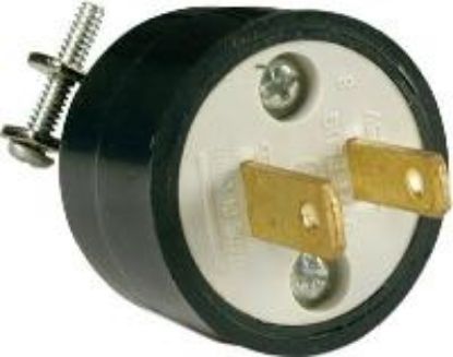 Picture of Electrical-Plug 15-Amp 125-Volt Black Residential Grade-2 Wire
