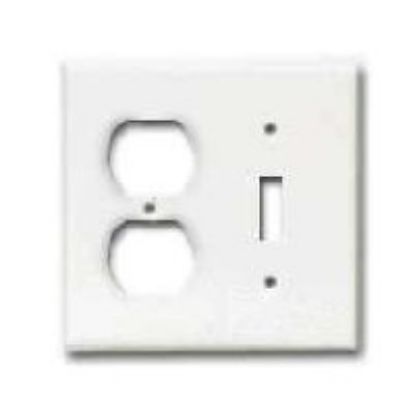 Picture of Wall-Plate 2-Gang Toggle/Receptacle White
