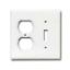 Picture of Wall-Plate 2-Gang Toggle/Receptacle White