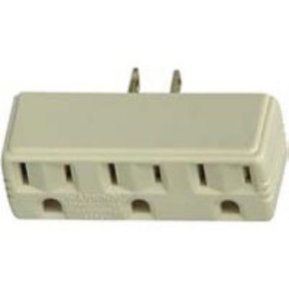 Picture of 15-Amp Ivory Triple Adapter