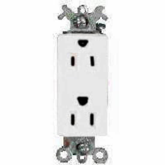 Picture of Electrical-Outlet Decora-Style Duplex-Receptacle 15-Amp 125-Volt