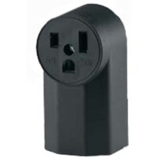Picture of Surface-Mount Receptacle Black 50A