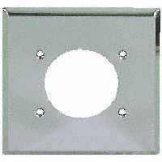 Picture of Range Dryer Single-Receptacle 2.47" Hole Steel Chrome-Plated Wall-Plate