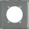 Picture of Range Dryer Single-Receptacle 2.47" Hole Steel Chrome-Plated Wall-Plate