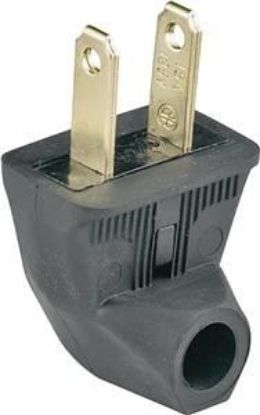 Picture of Electrical-Plug Residential Angle 2-Wire 15A Black