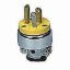 Picture of Electrical-Plug Straight-Blade Vinyl Armored Yellow 15-Amp 125 V/AC