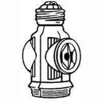 Picture of Light-Bulb-Socket Ivory Keyless Current-Tap