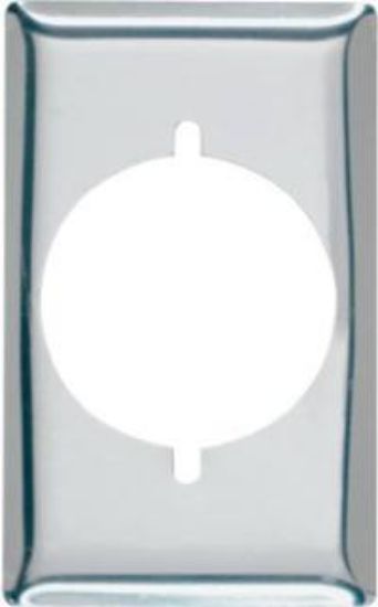 Picture of Single-Receptacle 2.15" Chrome Wall-Plate