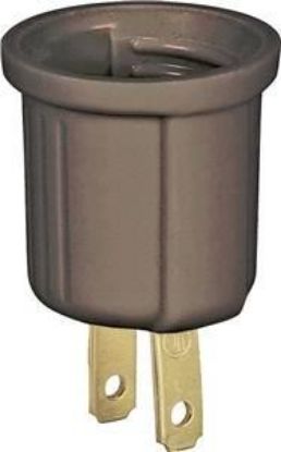Picture of Light-Bulb-Socket Socket-adapter Keyless Brown