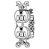 Picture of Electrical-Outlet Duplex-Receptacle White 15-Amp