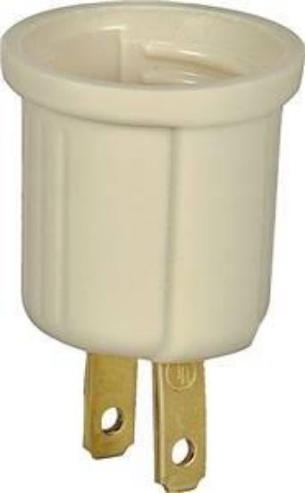 Picture of Light-Bulb-Socket Socket-adapter Keyless Ivory