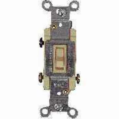 Picture of Lighting-Switch Toggle-Type Single-Pole Quiet Grounding White 15-Amp