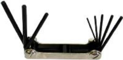 Picture of Hex-Key Set Fractional Fold-Up 8 pc