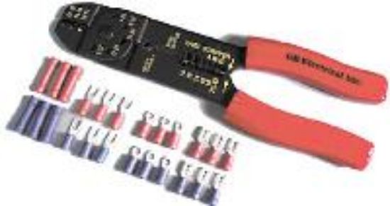 Picture of Crimper/Stripper & Wire-Terminal-Kit (22-16 16-14 AWG)