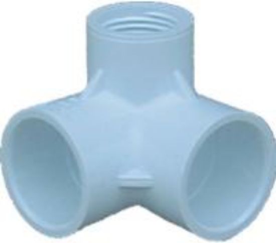 Picture of 3/4" X 1/2 PVC Schedule-40 Side Inlet Pressure Elbow S X S X FPT