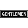 Picture of Gentlemen Sign Aluminum Self-Adhesive Black 2" x 8"
