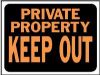 Picture of 9" x 12" Private Property Sign