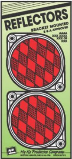 Picture of 3-1/4" RED Reflector